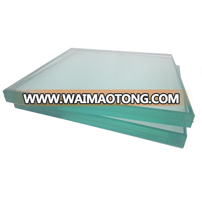 High quality Competitive price clear 6.38mm LAMINATED SAFETY GLASS sheets with float glass and PVB film