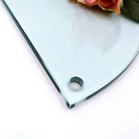 6mm 8mm clear frosted tempered safety shower glass for bathroom